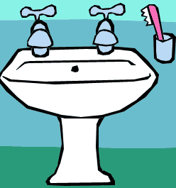 248x265 Cartoon Bathroom Sink