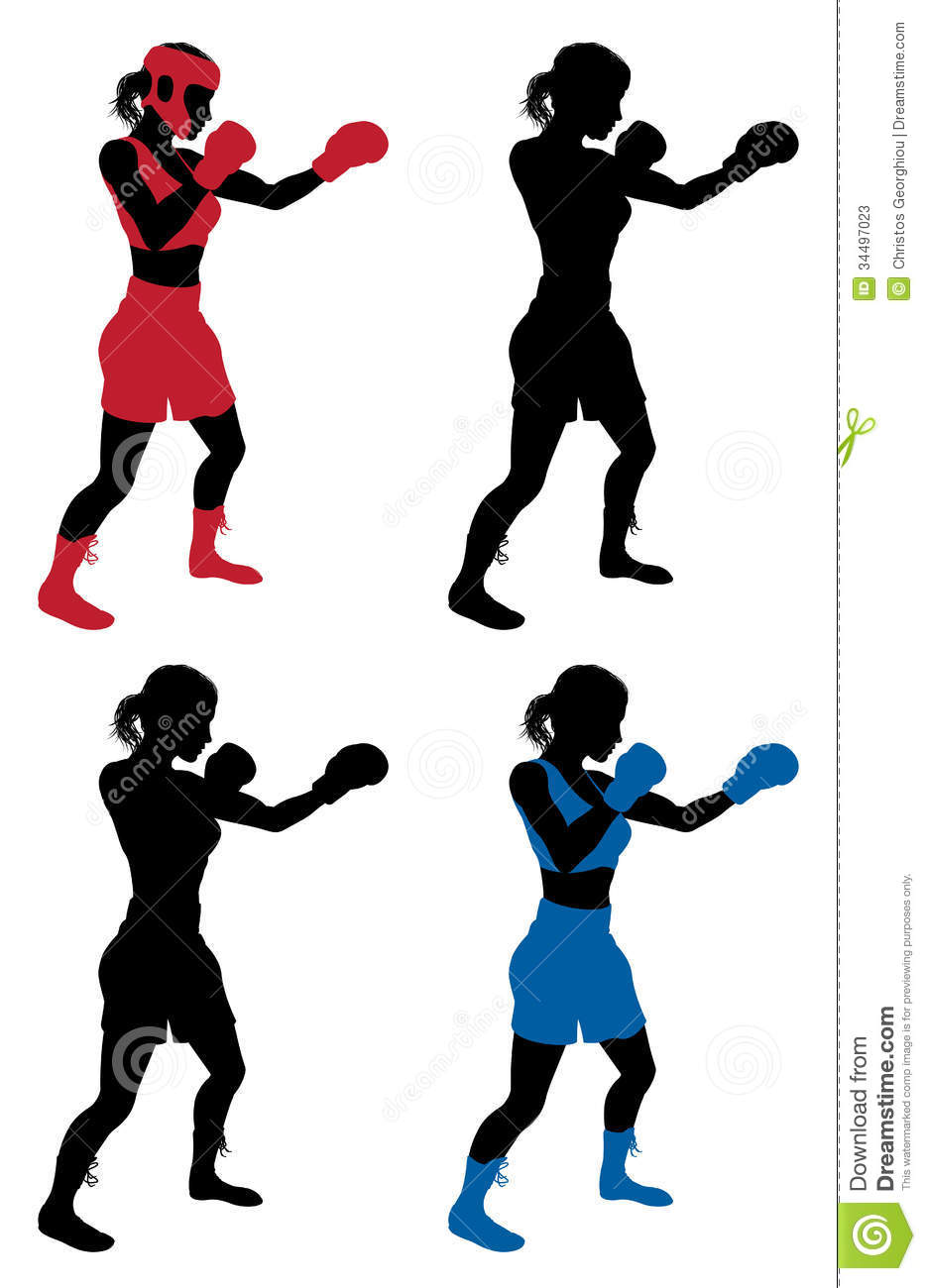 934x1300 Female Boxing Clipart