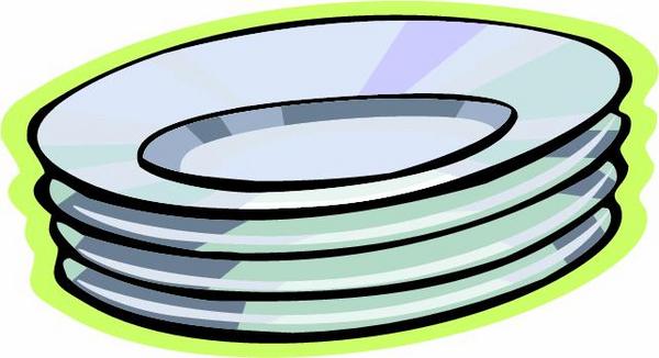 600x326 Cups And Plates Clipart