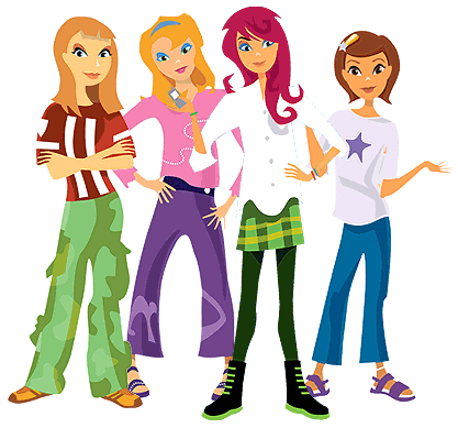 417x389 Four Sister Clipart