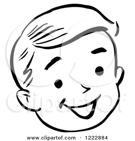 450x470 Kid Face Clipart Black And White Clipart Panda