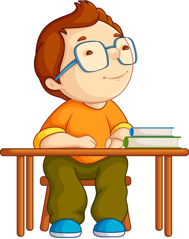 632x800 Student Thinking Clipart