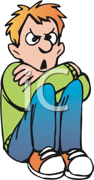 184x350 Child Sitting Quietly Clip Art