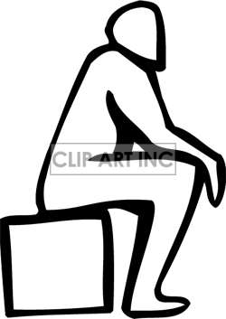 Sitting Down Clipart | Free download on ClipArtMag