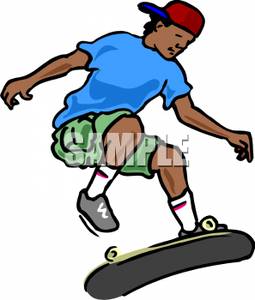 255x300 Picture A Boy With A Skateboard Doing Tricks