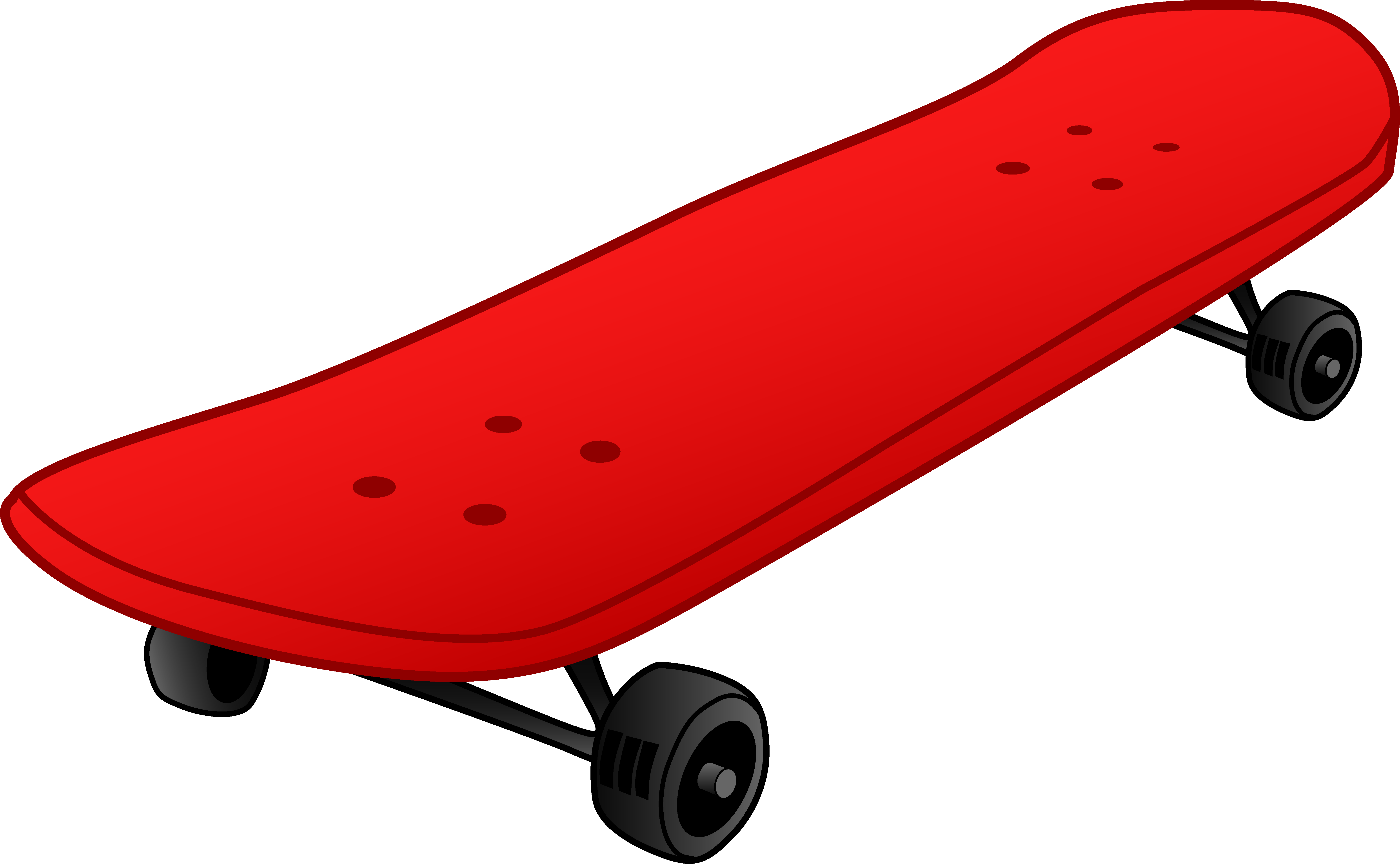 6371x3931 Red Skateboard Design