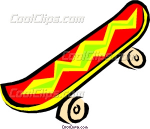 300x258 Skateboard Vector Clip Art
