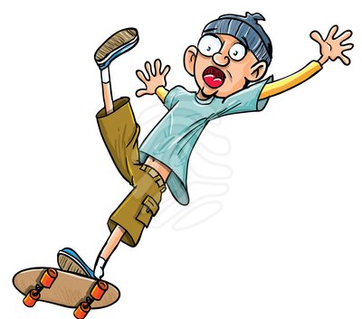 400x353 Skateboard Clipart Skater