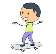 195x188 Top 74 Skateboarding Clip Art