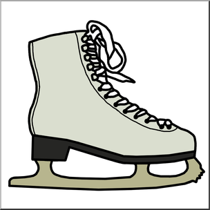 304x304 Clip Art Ice Skate Color I Abcteach