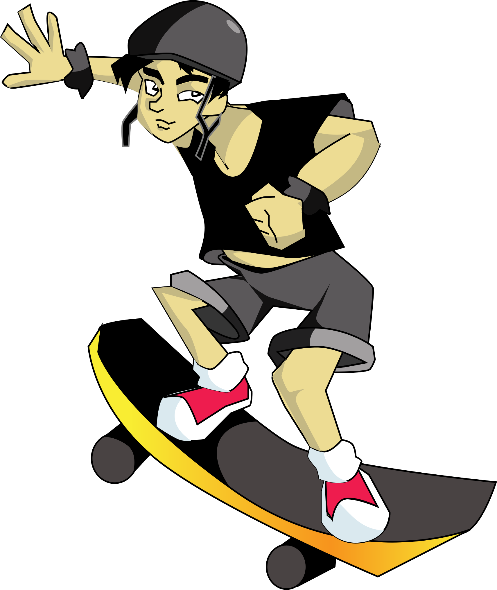 1711x2031 Skateboard Clipart Skater