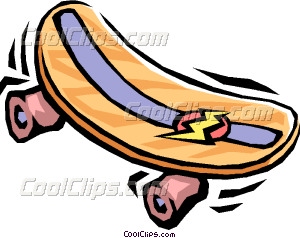 300x238 Skateboard Vector Clip Art