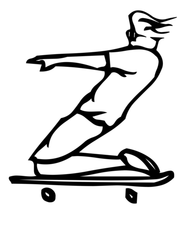 371x480 Skateboard Letter Z Coloring Page Free Printable Coloring Pages