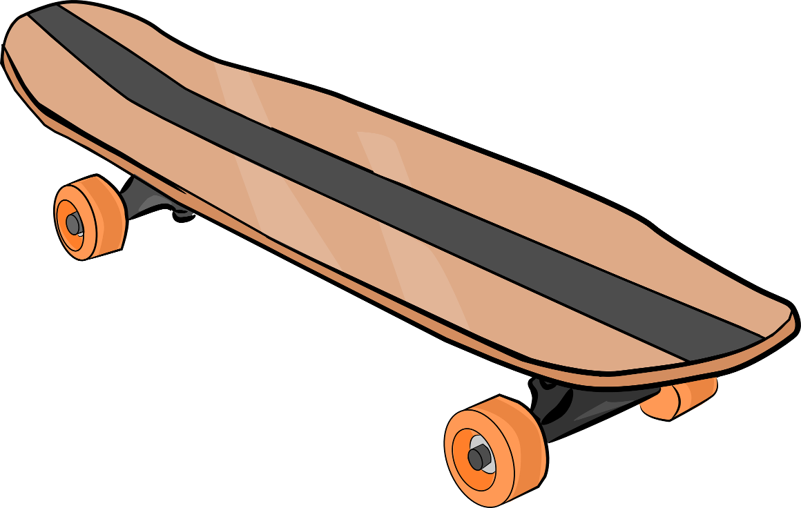 1160x736 Skateboard Clipart Black And White Free Clipart 3