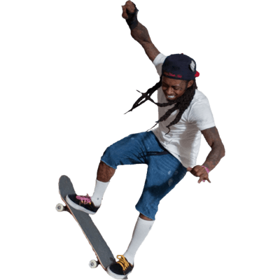 400x400 Skateboard Side Transparent Png