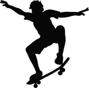 300x299 Free Skateboard Clipart Pictures