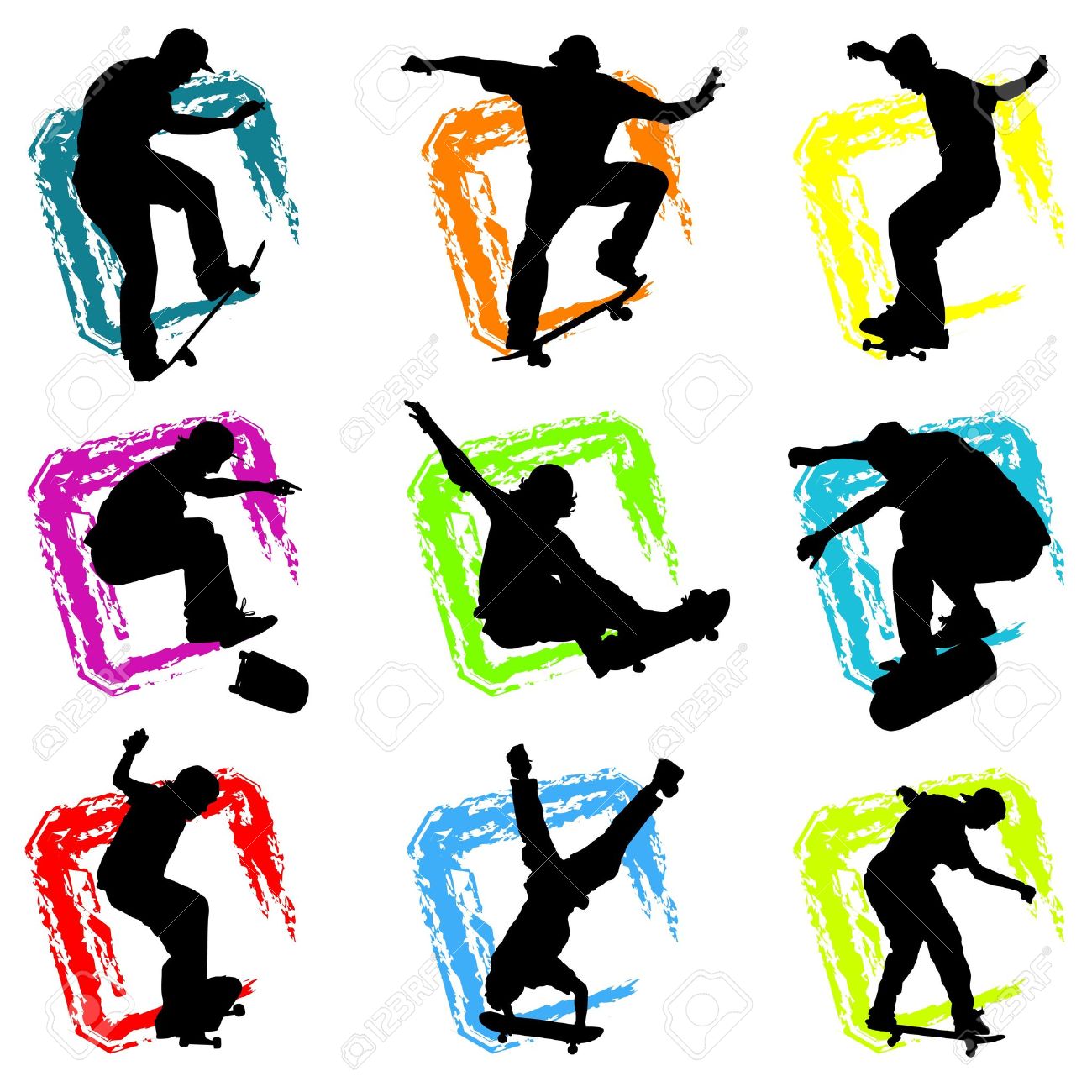 1300x1300 Skateboard Clipart Skater