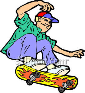 273x300 Ridding A Skateboard