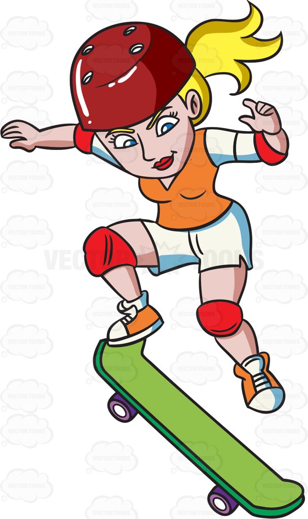 608x1024 Skateboard Clipart Animated