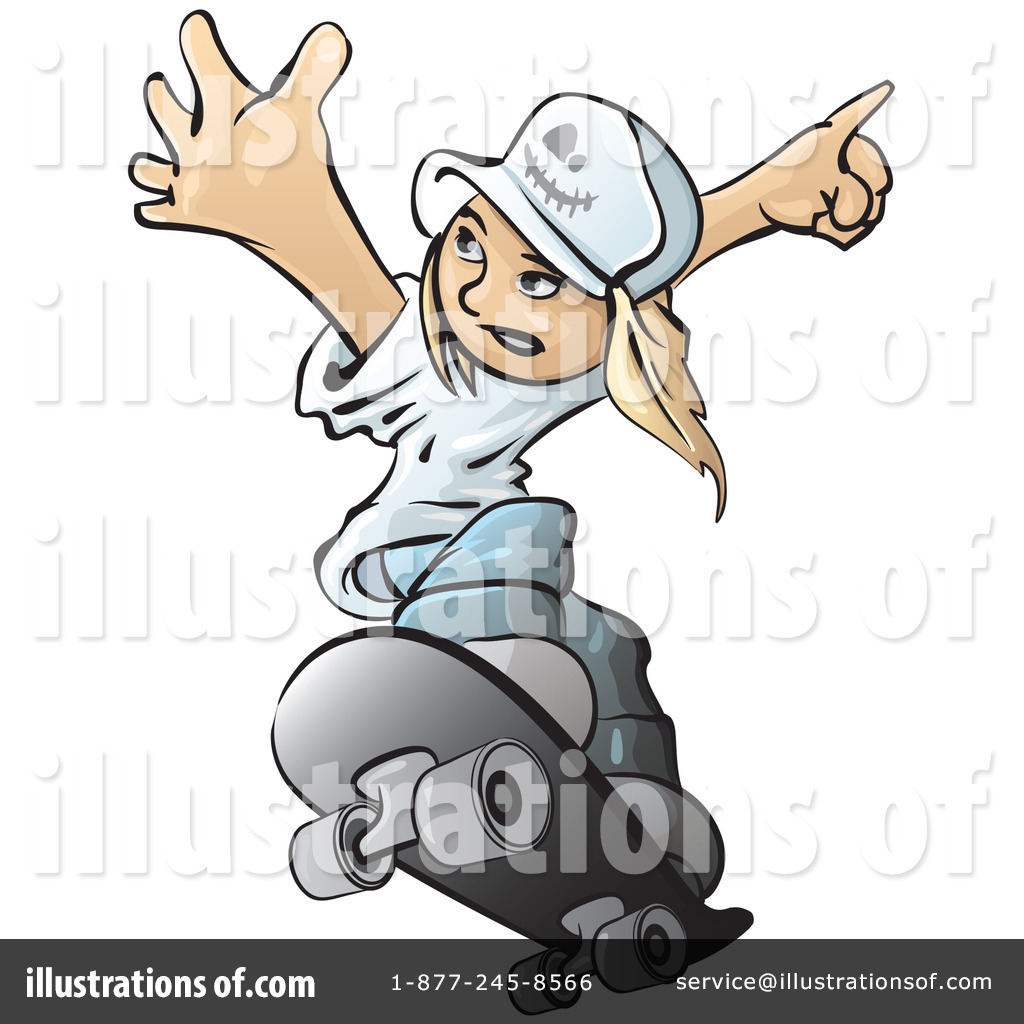 1024x1024 Skateboarding Clipart