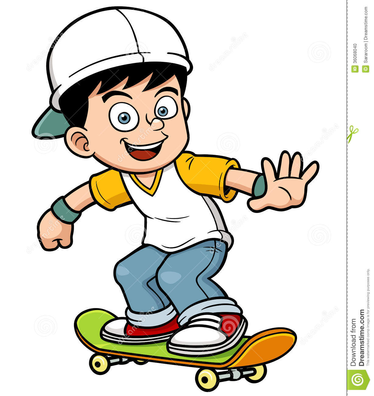 Skateboarder Clipart | Free download on ClipArtMag