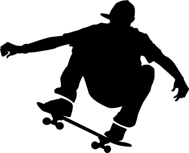650x528 Skateboard Clip Art