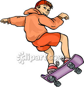 288x300 Skateboard Clipart