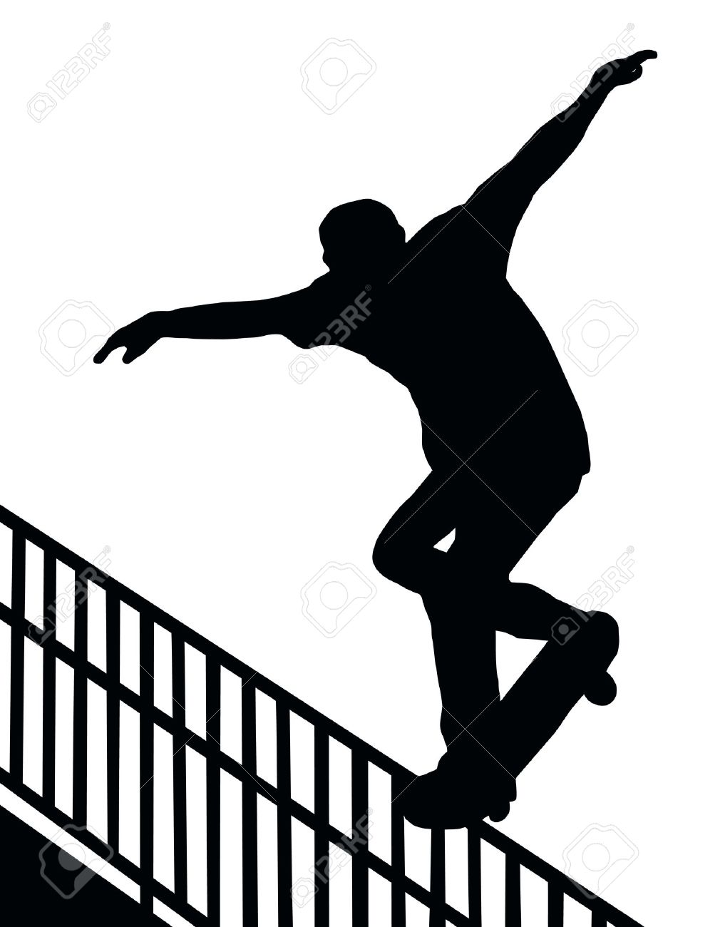 1017x1300 Skateboarder Jumping On A Ramp Skateboard Clipart, Explore Pictures