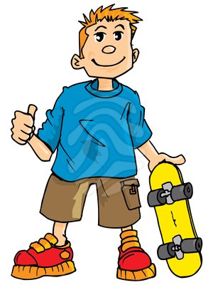 300x400 Skateboard Clipart