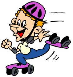 237x250 Roller Skating Clipart Cartoon