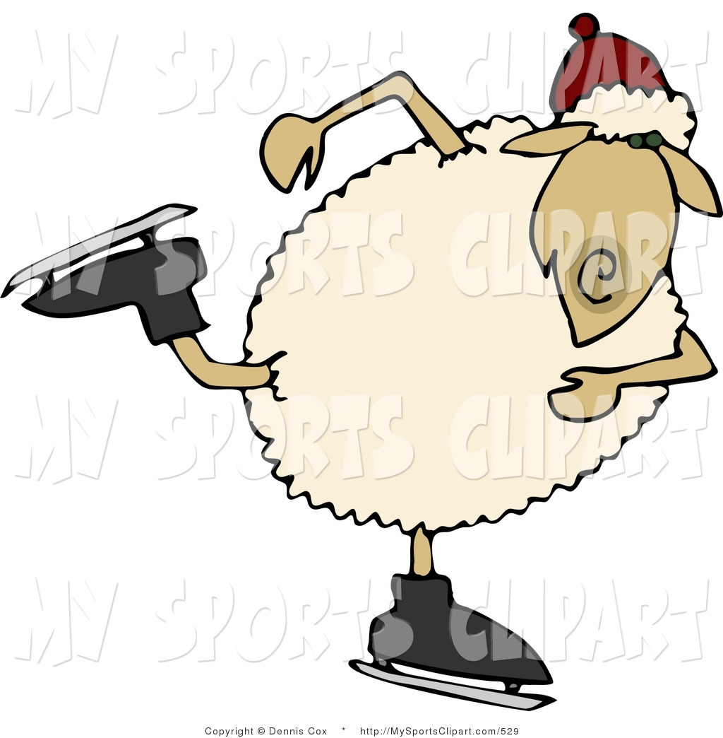 1024x1044 Sports Cliprt Of Sheep Ice Skater Skating On Icend Wearing
