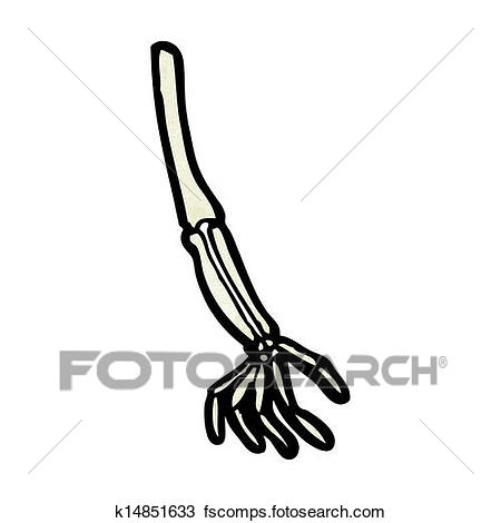 450x470 Clipart Of Cartoon Skeleton Arm K14851633