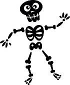 140x170 Skeleton Clipart Black And White