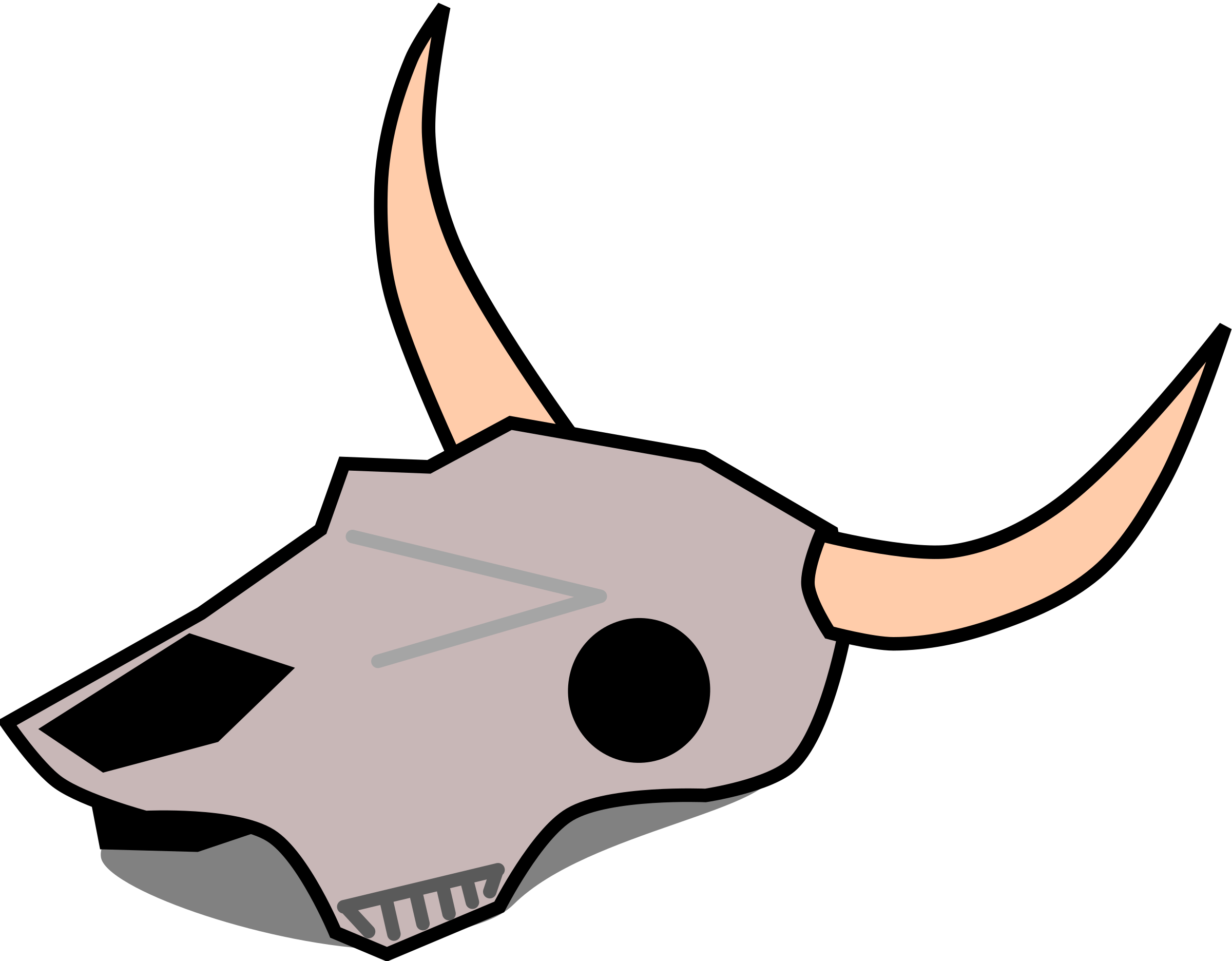 2400x1872 Cow Skull Clip Art