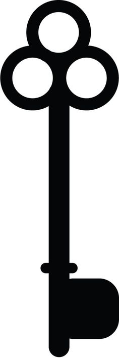 236x708 Keys Silhouette Clipart Key Shihouette Clip Art, Vintage