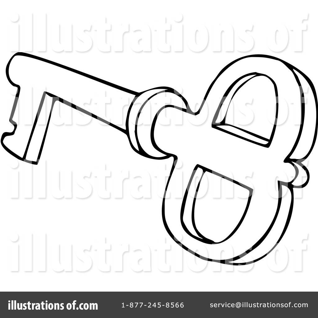 1024x1024 Skeleton Key Clipart