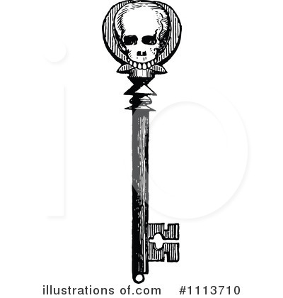 400x420 Skeleton Key Clipart