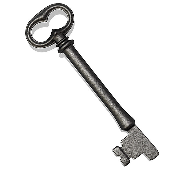 600x600 Free Skeleton Key Clipart