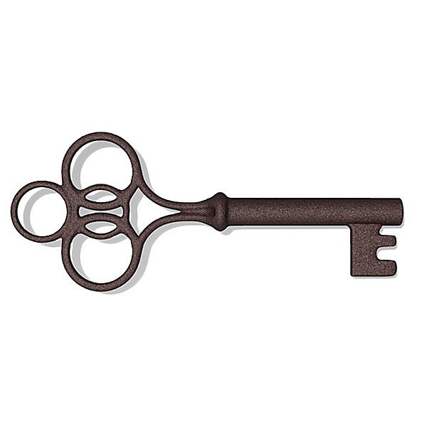 600x600 Key Clipart Ornate