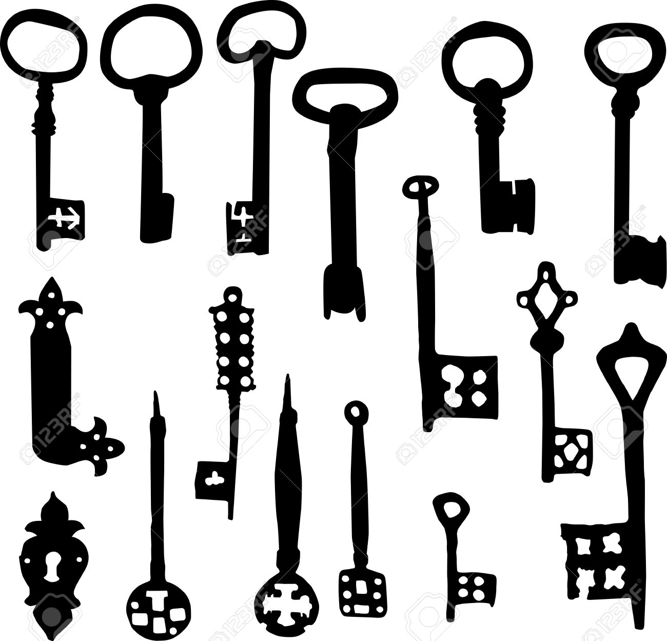 1300x1249 Skeleton Key Clipart