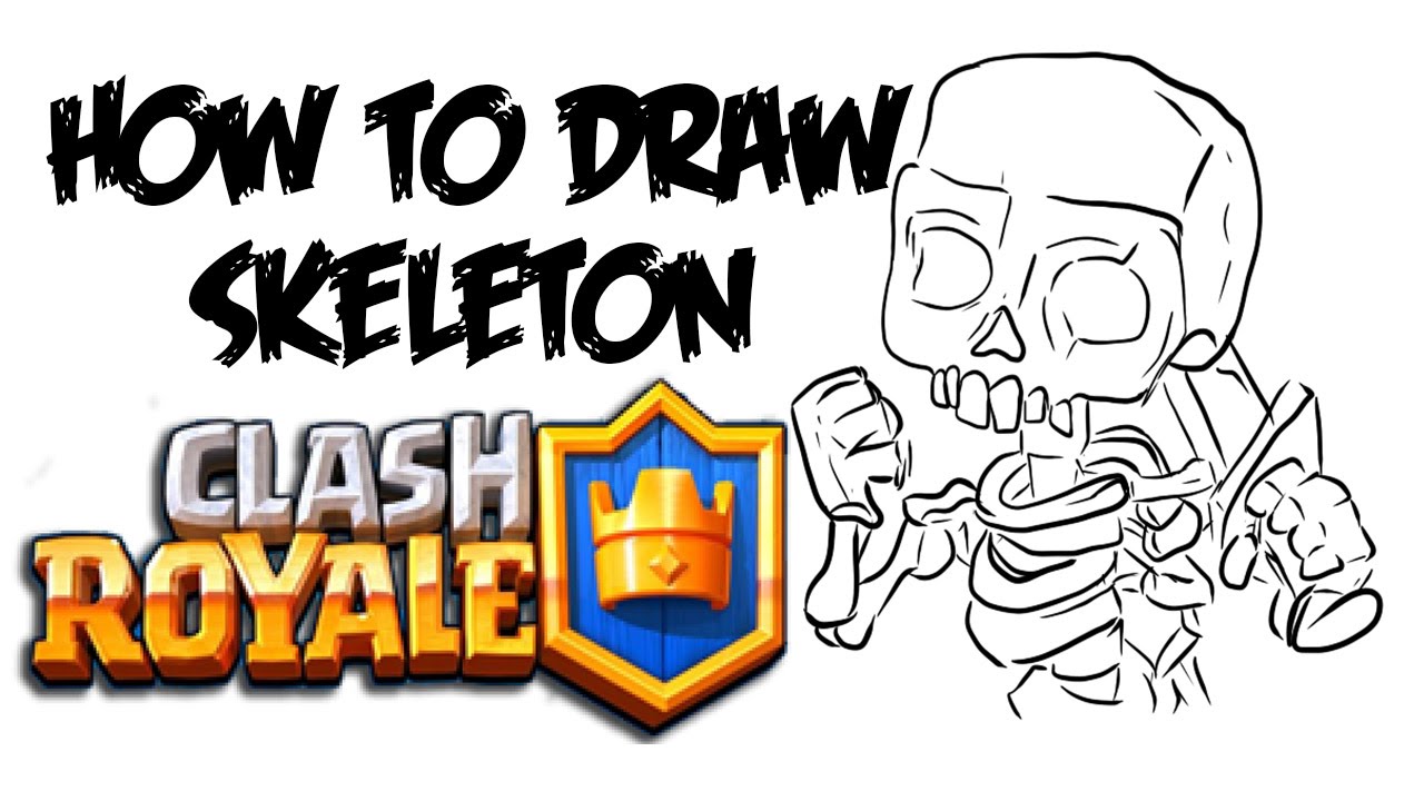 1280x720 How To Draw Skeleton (Clash Royale)