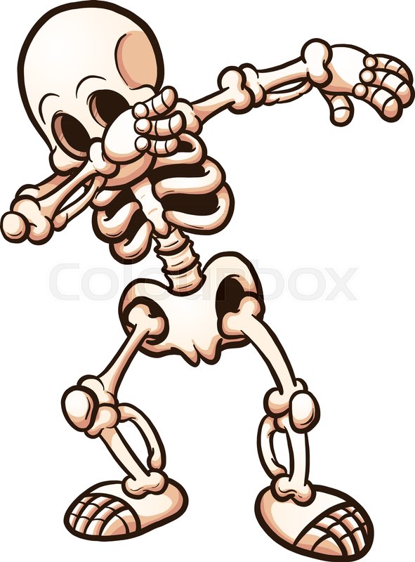 591x800 Shackled Skeleton. Vector Clip Art Illustration With Simple