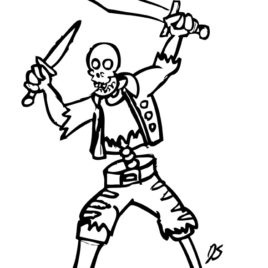 268x268 Coloring Page Skeleton Kids Drawing And Coloring Pages