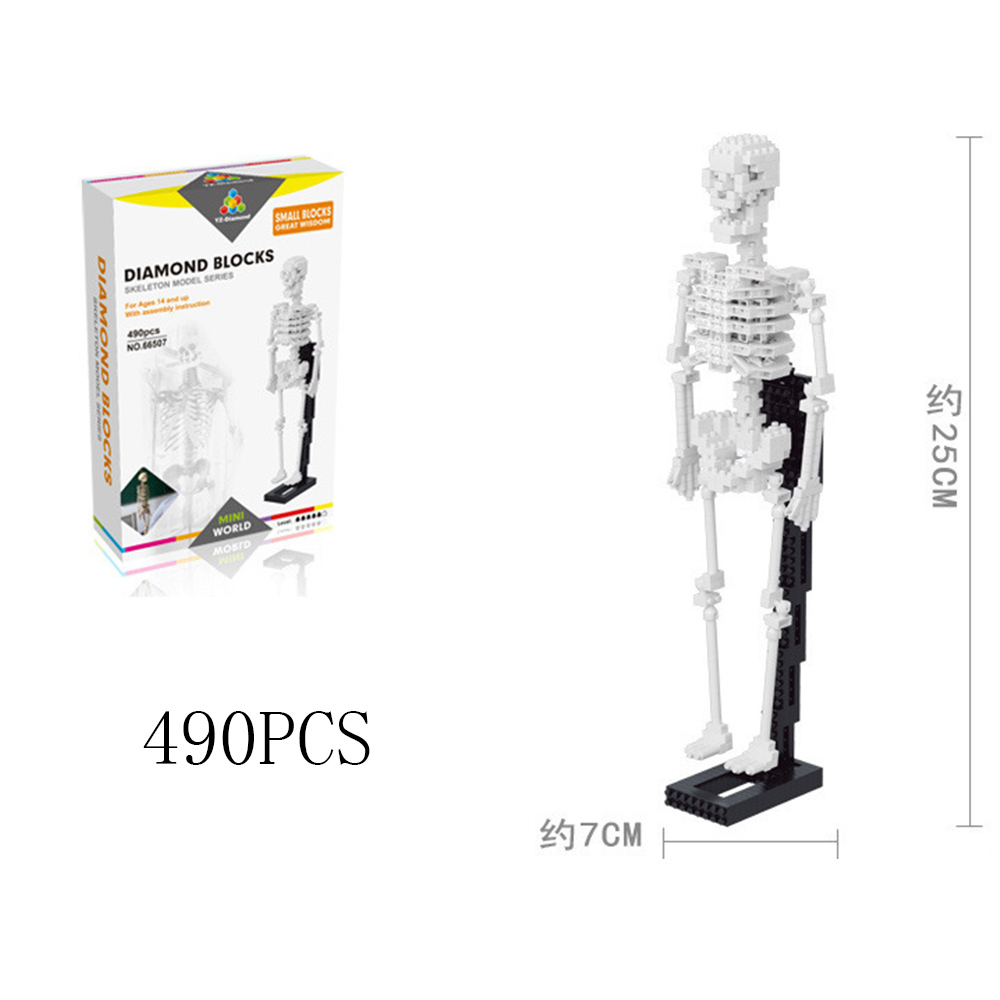 1000x1000 Lepin Micro Blocks Dinosaur Bones Diy Building Bricks Shark 3d