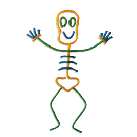 268x268 Make 3 D Wikki Stix Skeletons! Fun Crafts For Kids! Wikki Stix