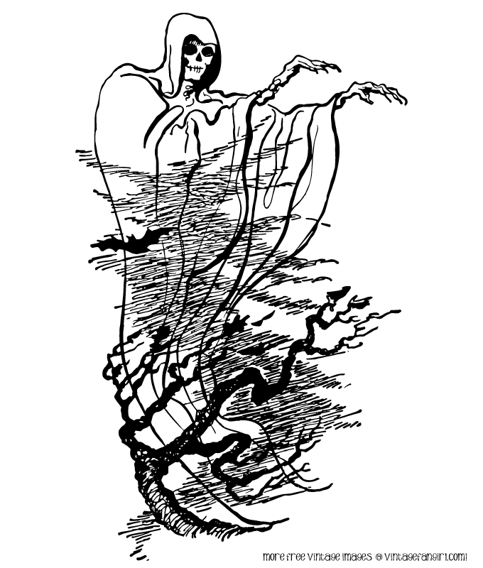 680x800 Skeleton Clipart Ghost