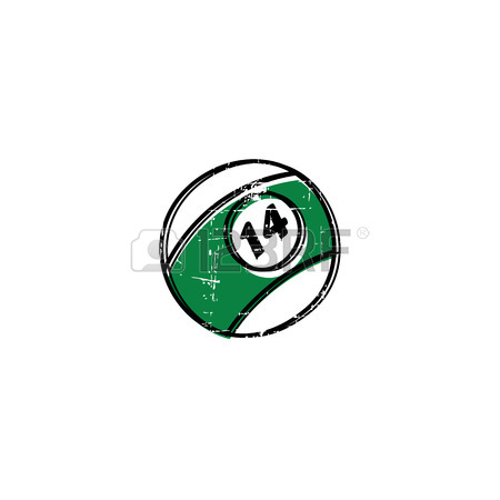 450x450 Billiard Ball Sketch Grungy Doodle Theme Vector Art Royalty Free