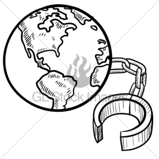 325x325 Ball And Chain Sketch Gl Stock Images