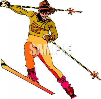 350x342 Royalty Free Skiing Clip Art, Sport Clipart