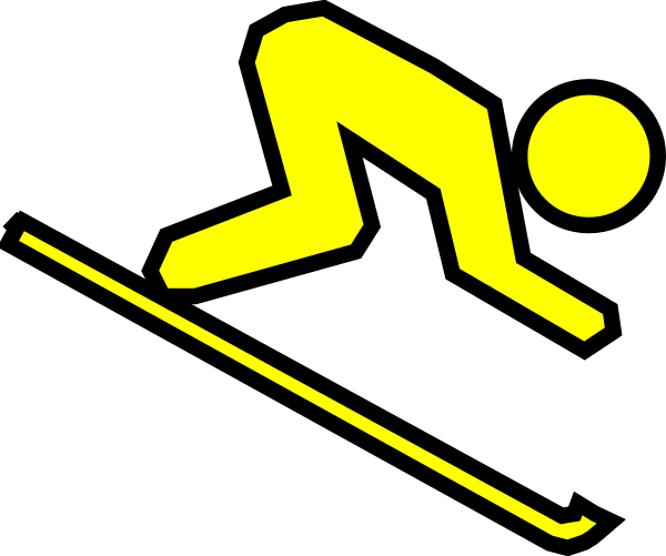 600x501 Skiing Clipart Ski Racer